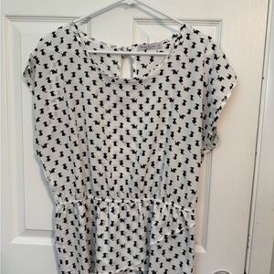 Peaches N Cream Cat Print Blouse